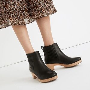 Madewell The Clog Boot in Leather Size 8